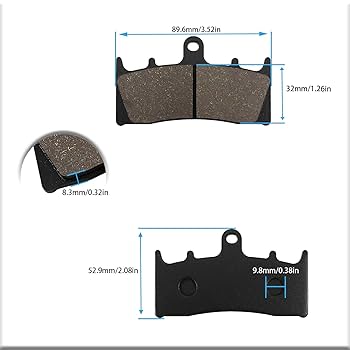 シックスパッド Amazon.com: Caltric Front & Rear Brake Pads Compatible with